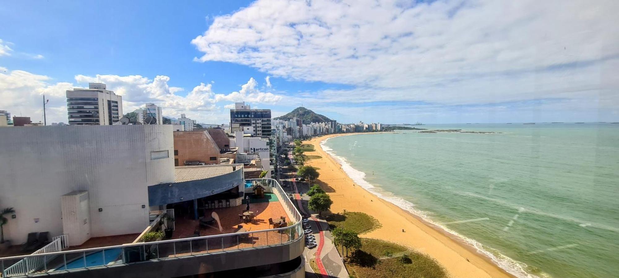 Flat Pasárgada 812, Free Bikes, pé na praia Vila Velha (Espirito Santo) Exterior foto