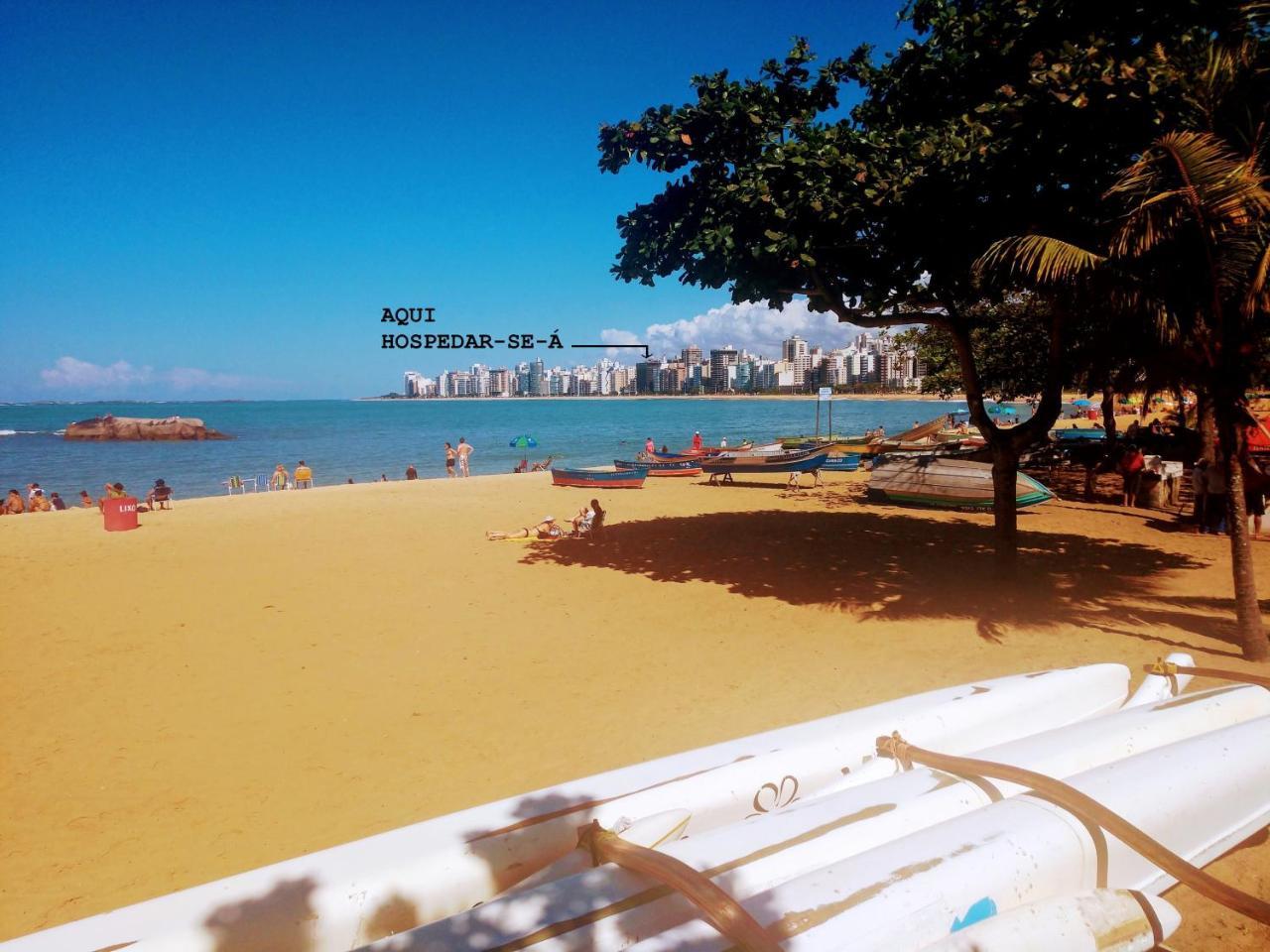 Flat Pasárgada 812, Free Bikes, pé na praia Vila Velha (Espirito Santo) Exterior foto